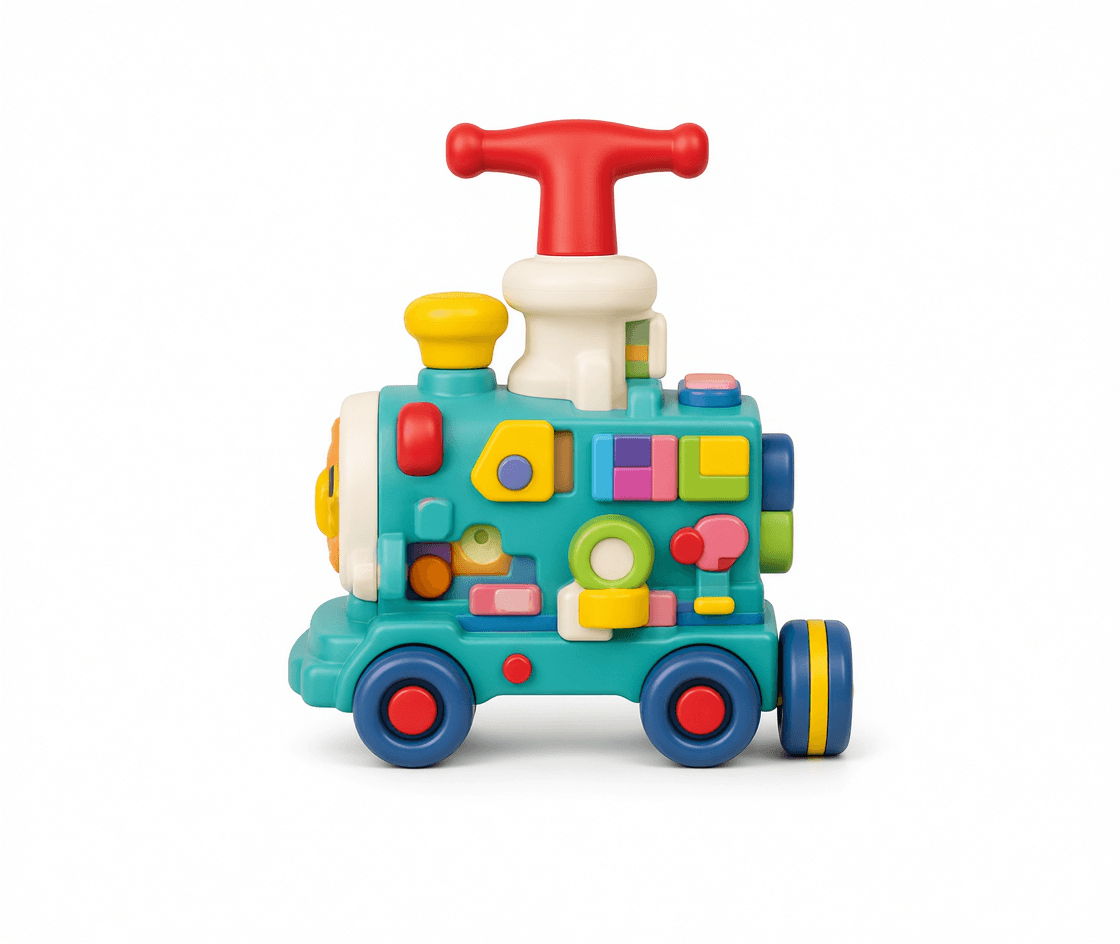 Colorful Shape Sorting Baby Walker Train