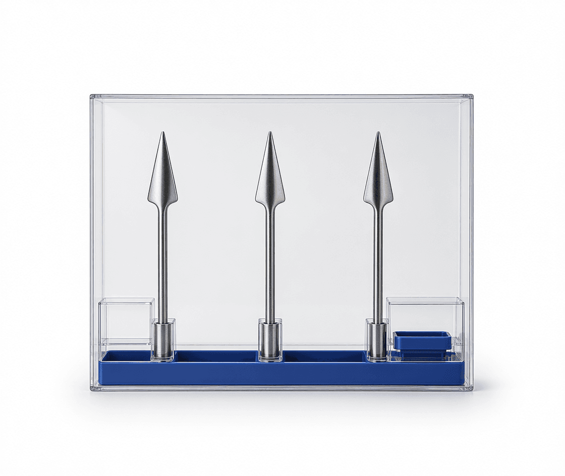 Metal Spear Dart Set with Display Case