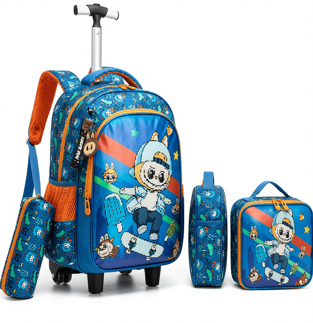 17" Kids Trolley Backpack 3-Piece Set
