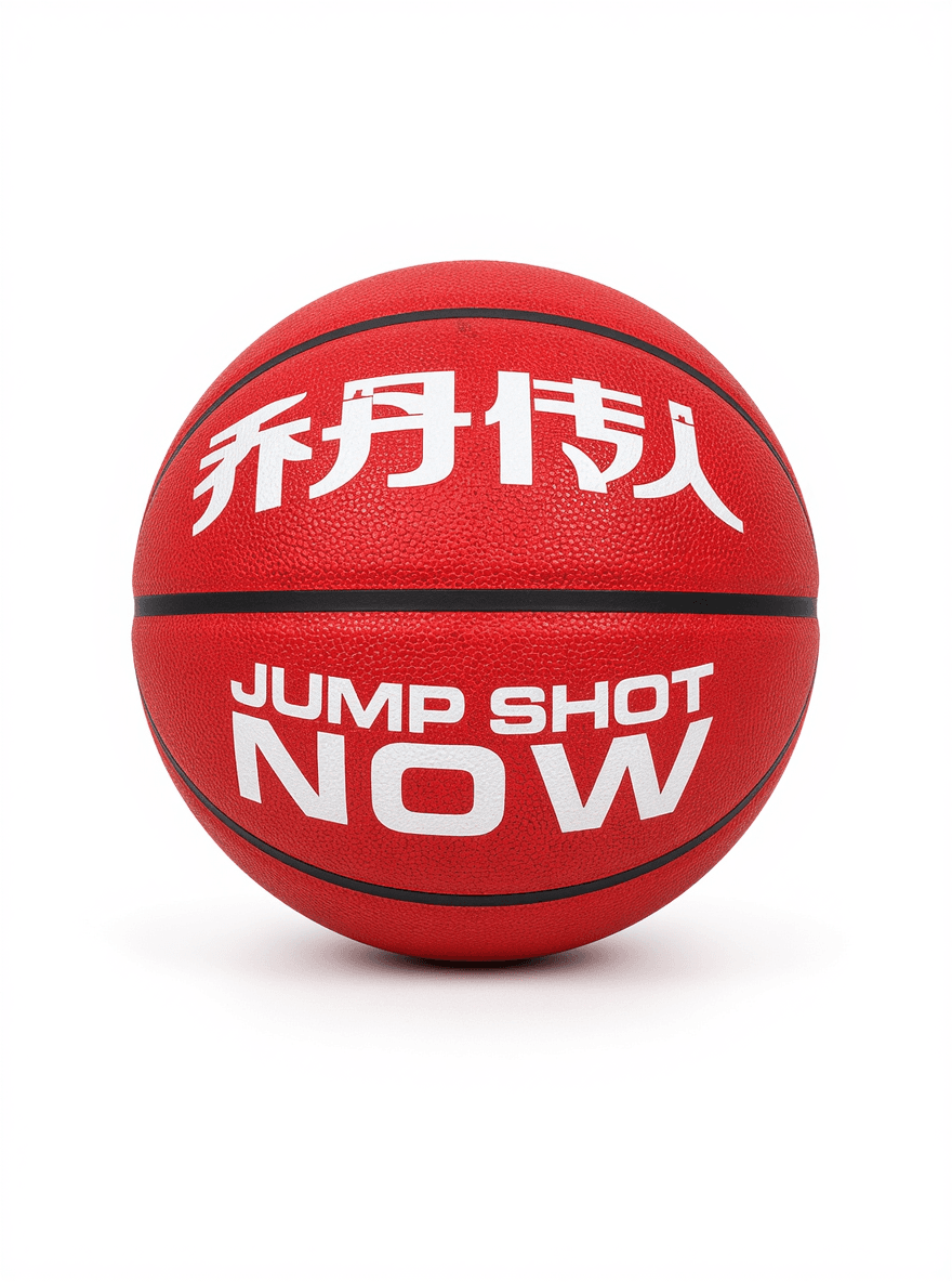 Red Jump Shot Kids Basketball