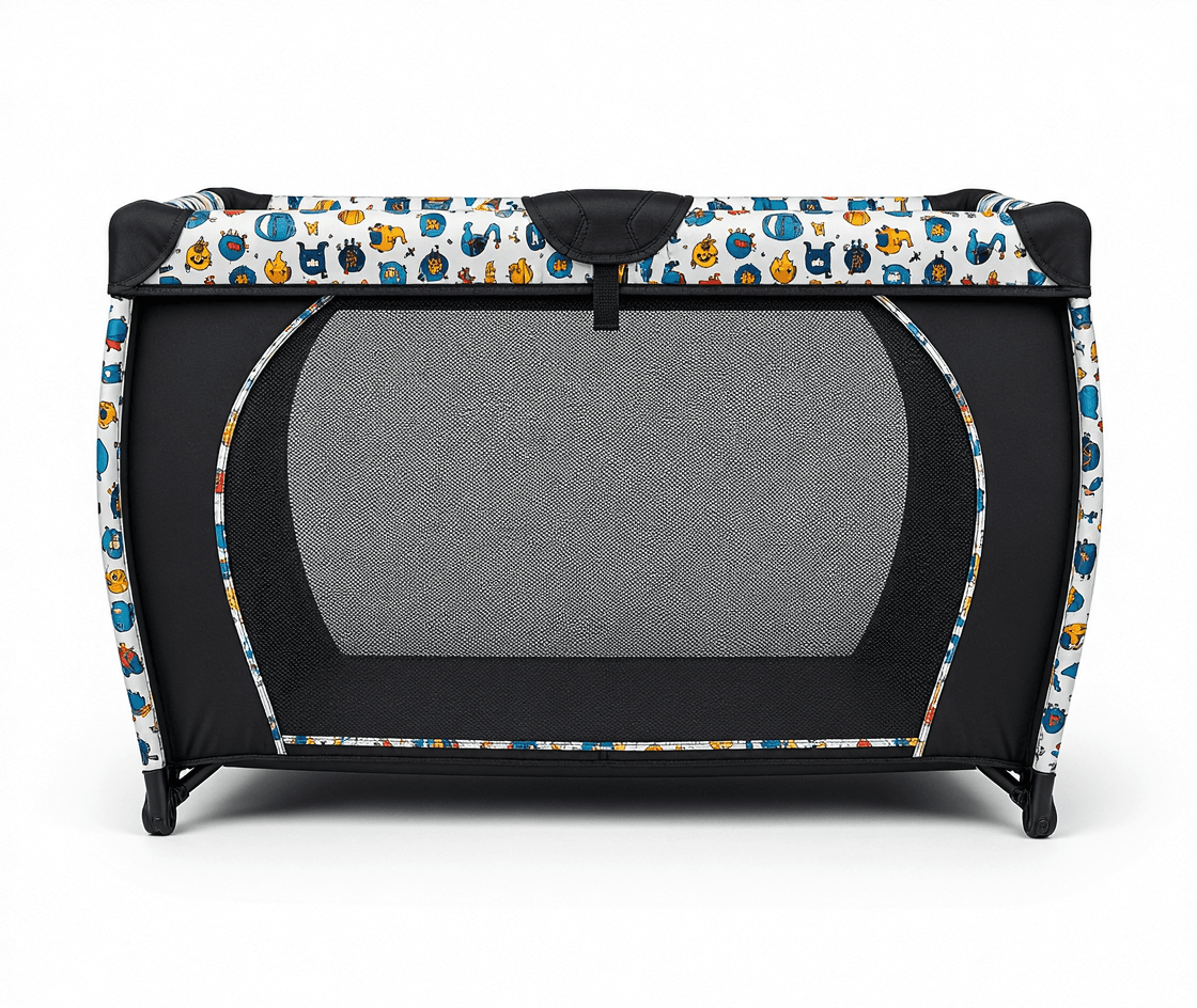 YS101 Colorful Monster Print Playpen