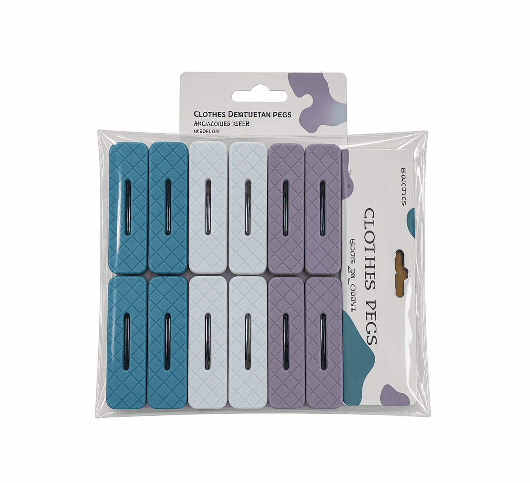 12PCS Soft Grip Clothes Pegs