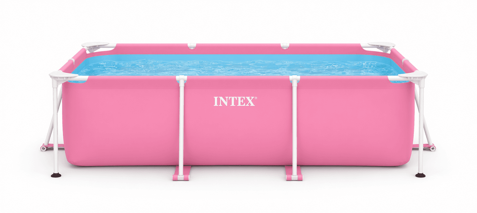 INTEX Pink Rectangular Frame Pool