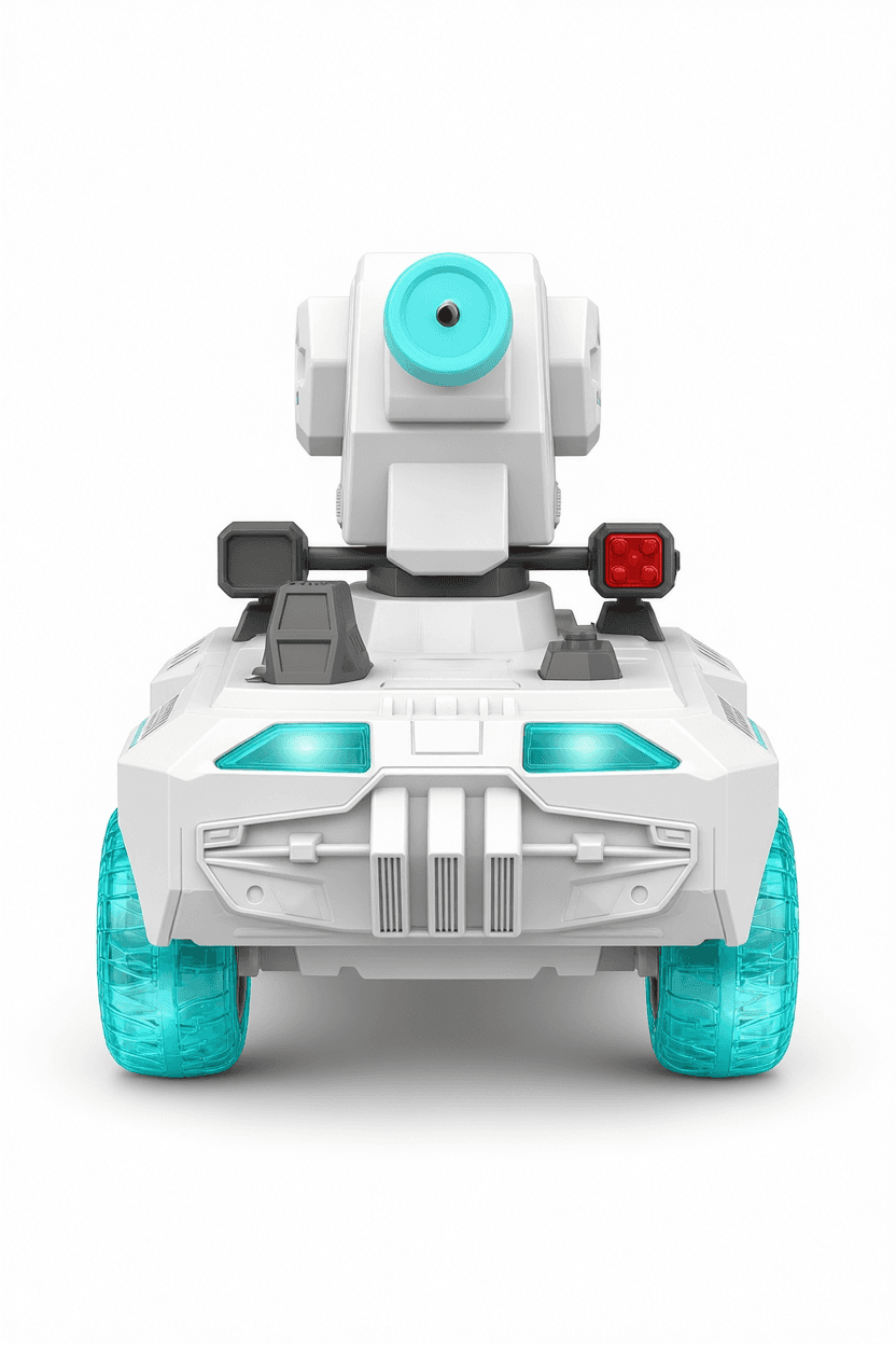 White RC Tank with Turret