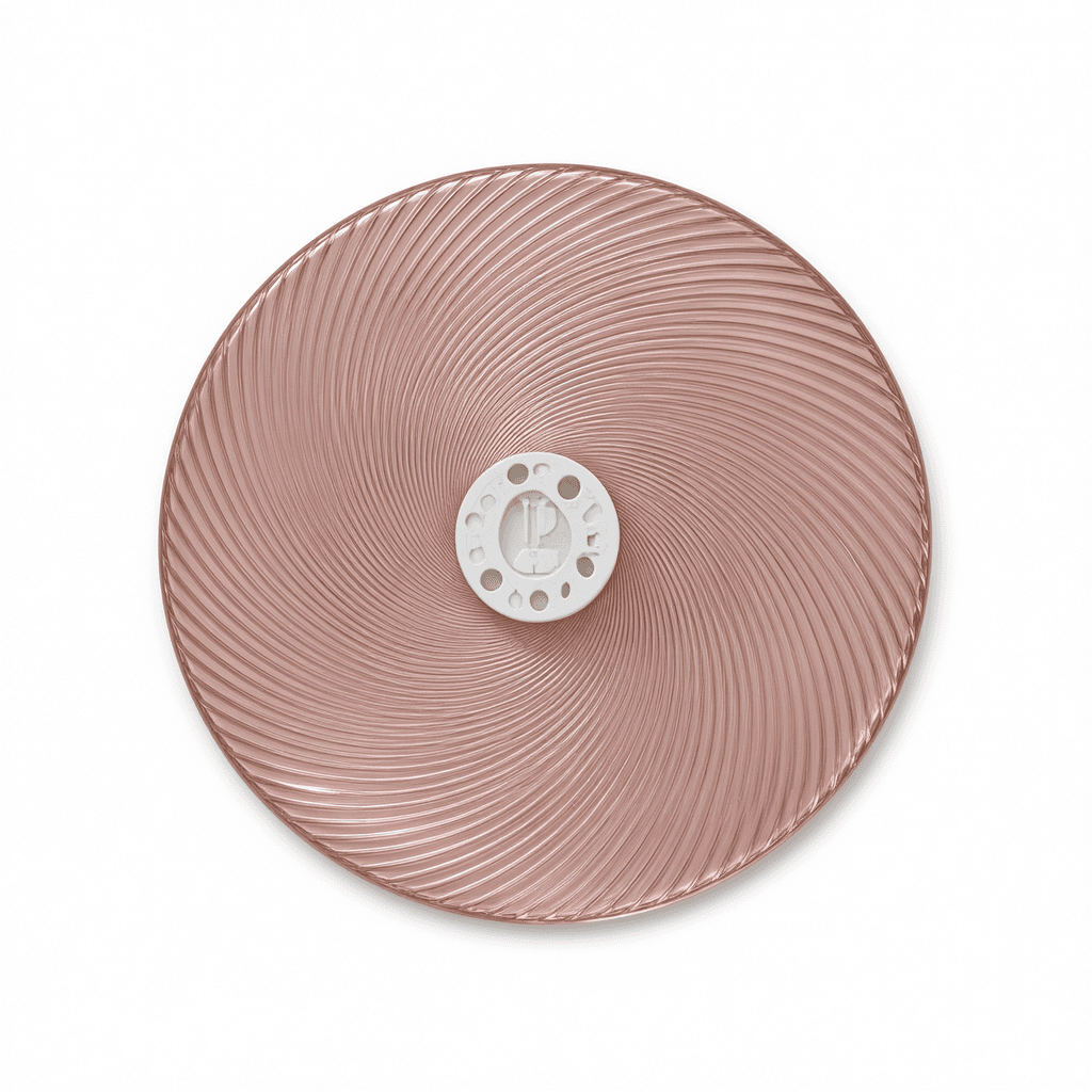 Rose Gold Spiral Round Serving Tray
