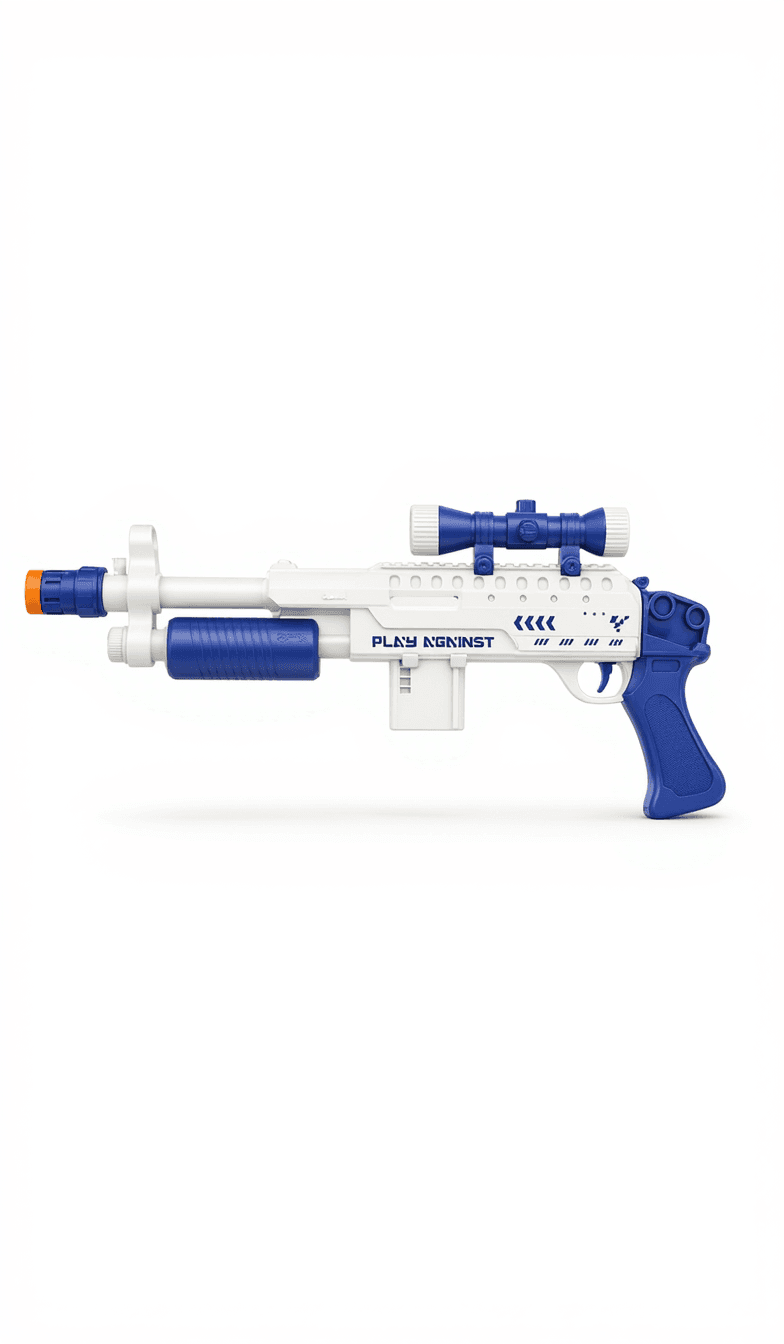 Play Against Blue & White Toy Blaster