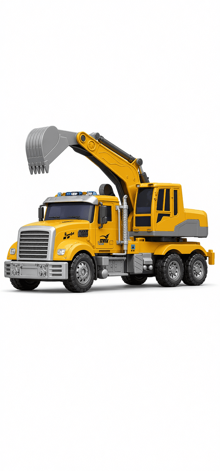 Yellow Excavator Truck Toy